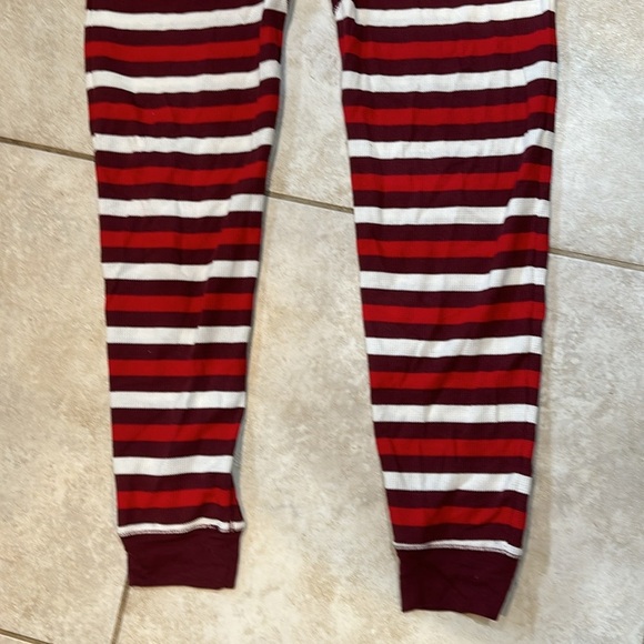 Old Navy Striped Thermal Matching One Piece Pajama Onesie S - Picture 6 of 6